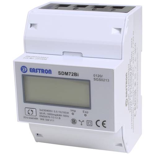 Thumbnail - Counttec Zweirichtungs-Hutschienenzähler digital 100 A MID-konform: Ja 1 St.