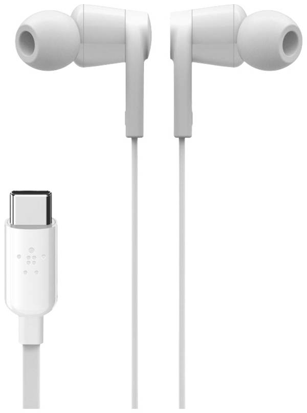 Belkin Rockstar In Ear Kopfhörer kabelgebunden Weiß