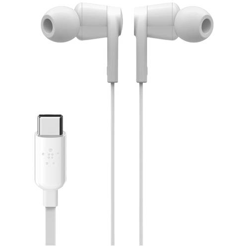 Belkin Rockstar In Ear Kopfhörer kabelgebunden Weiß