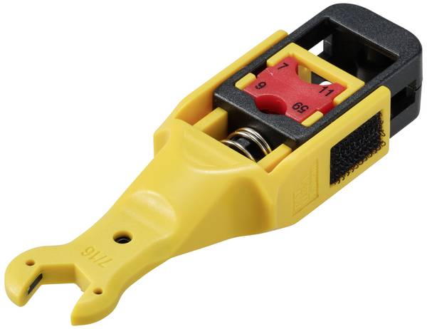 TRU COMPONENTS TC-11992200 Abisolierer für RG 59/6/7/11 Koaxkabel Abisolierlänge: 6.35 mm 1 St.
