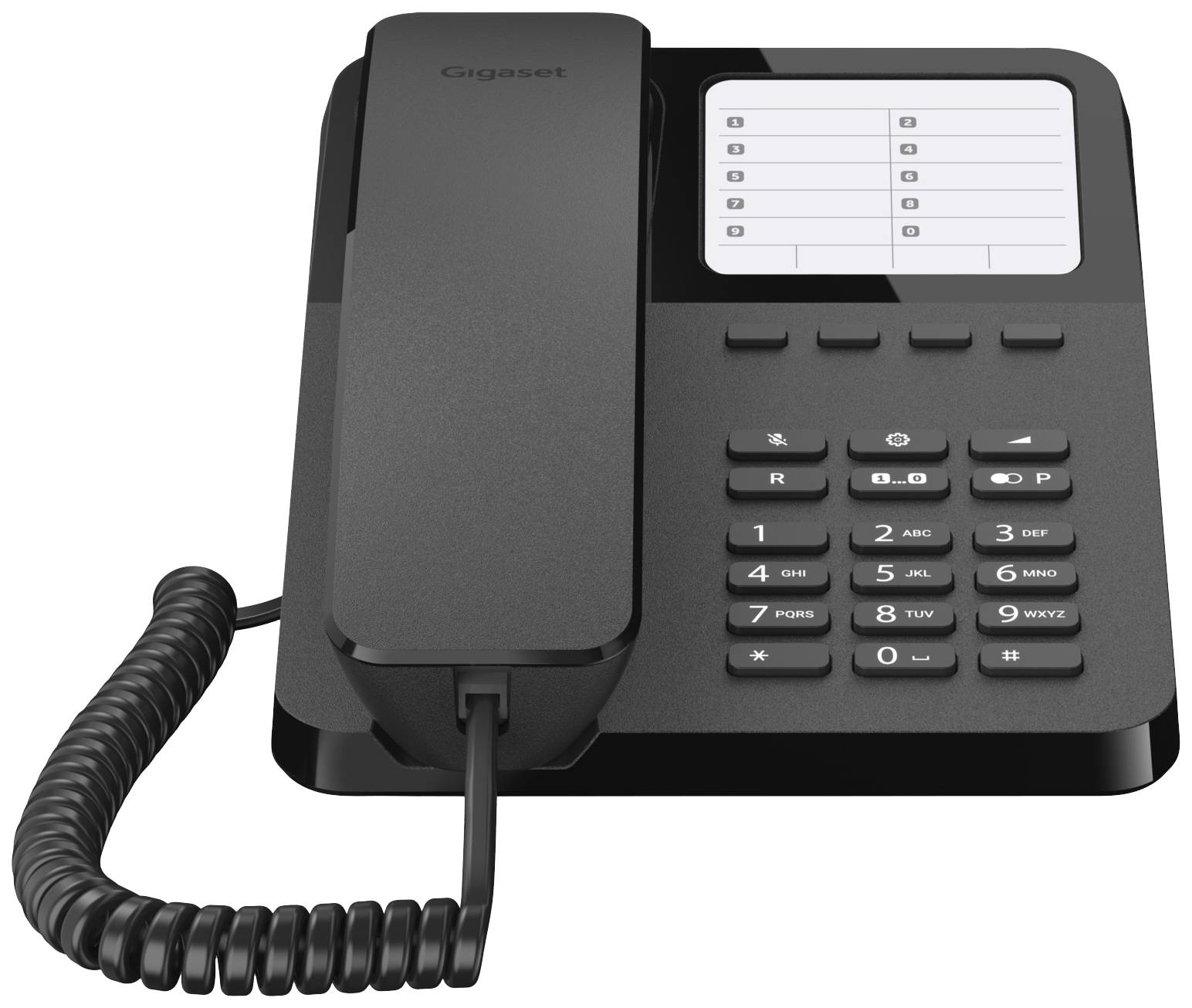 Gigaset DESK 400 Schnurgebundenes Telefon, analog für Hörgeräte kompatibel kein Display Schwarz-1