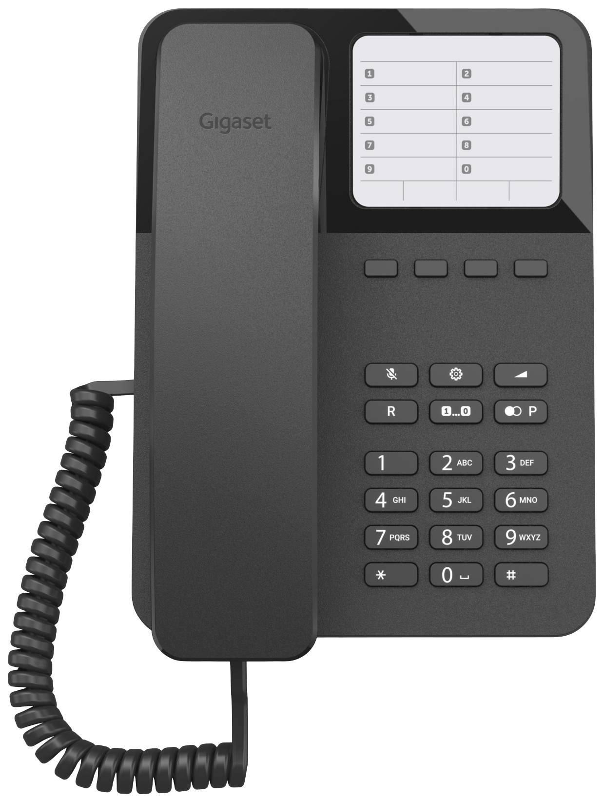 Gigaset DESK 400 Schnurgebundenes Telefon, analog für Hörgeräte kompatibel kein Display Schwarz-3
