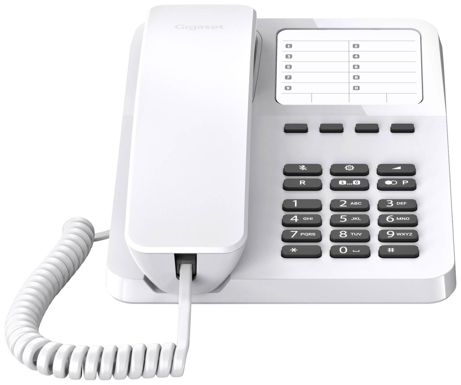 Gigaset Desk 400 - Telefon mit Schnur - weiß - MFV- /Impulswahl - Wahlwiederholu-1