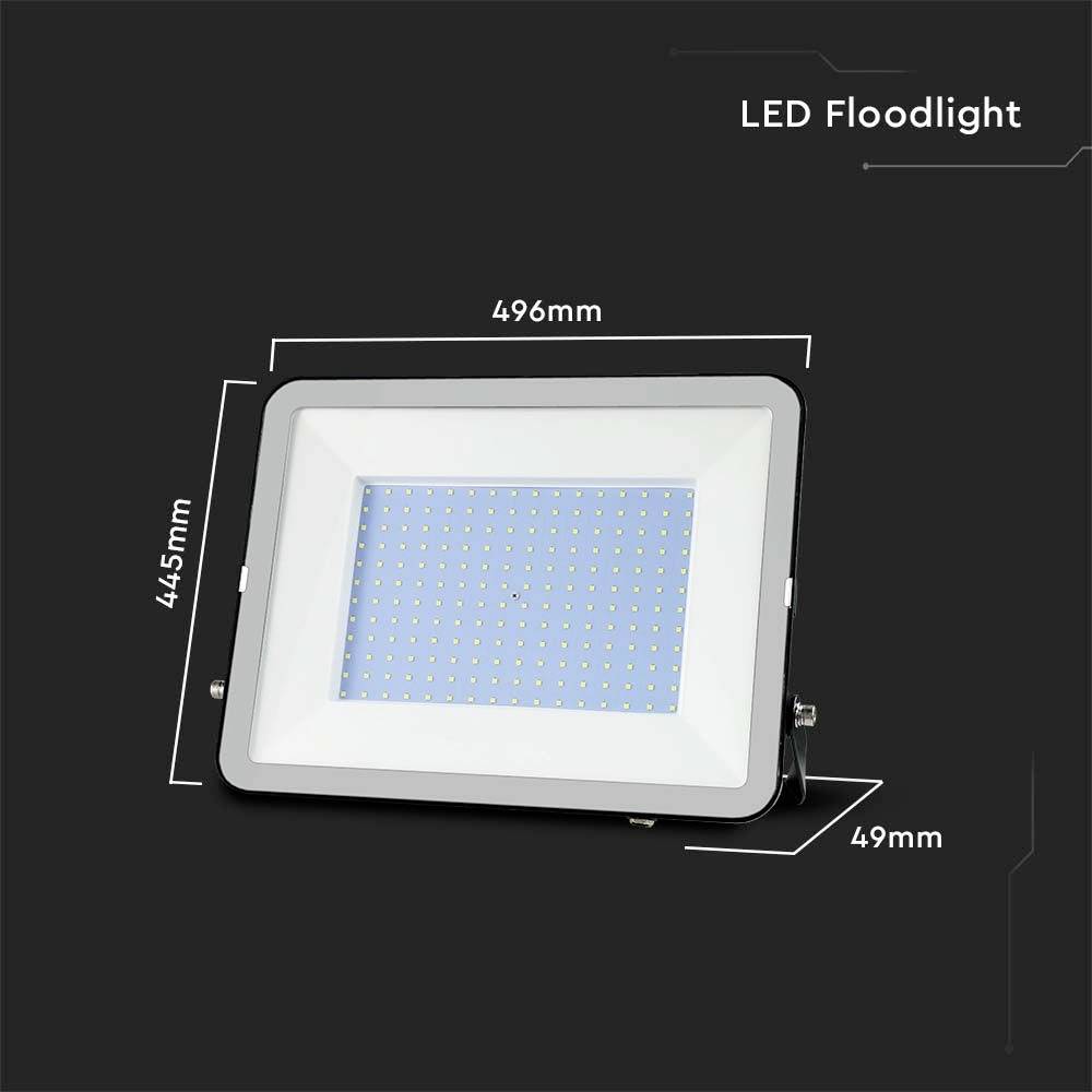 V-TAC VT-44300-B 10031 LED-Flutlichtstrahler EEK: F (A - G) 300 W Leuchtfarben: Tageslichtweiß-3