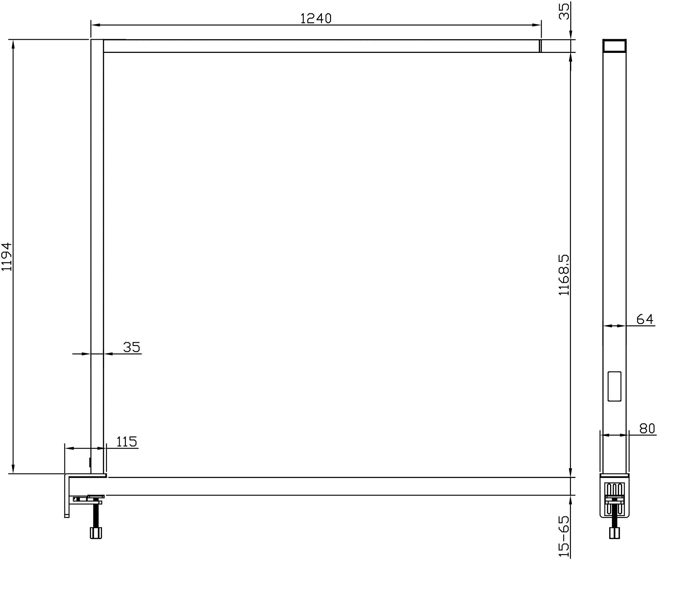 Deko Light Office Three Standard 346064 Tischlampe LED 80 W Silber-4