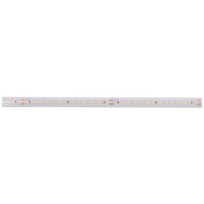 Ein LED-Streifen mit gleichmäßig angeordneten gelben LED-Lichtern.