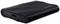 Eine schwarze externe Festplatte von Samsung mit USB-C-Anschluss. Sie hat eine geriffelte Oberfläche und ein schlankes, portables Design.