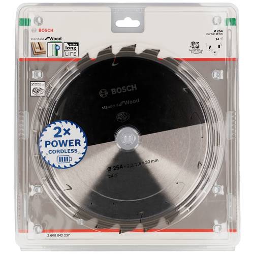 Thumbnail - Bosch Accessories Standard for Wood 2608842237 Kreissägeblatt 254 x 30 x 1.6 mm Zähneanzahl: 24 1 St.