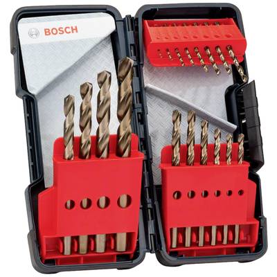 Bosch Accessories 2607017047 HSS-Co Metall-Spiralbohrer-Set 18teilig 1 mm, 1.5 mm, 2 mm, 2.5 mm, 3 mm, 3.5 mm, 4 mm, 4.5