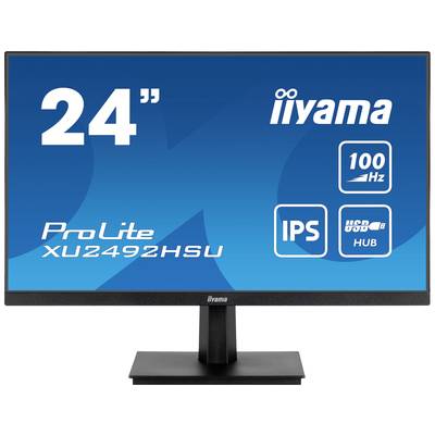 Monitor 'iiyama ProLite XU2492HSU': 24 Zoll, 100 Hz, IPS-Technologie mit USB-Hub.