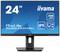 Ein 24-Zoll-Monitor von iiyama mit ProLite XUB2493HSU Modellnummer. Display mit 100 Hz und IPS-Technologie.