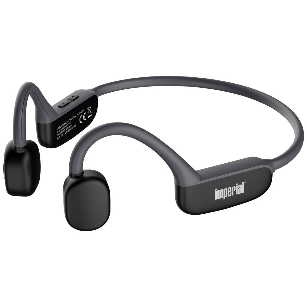 Imperial bluTC active 1 On Ear koptelefoon Sport Bluetooth Zwart Botgeleiding, Bestand tegen zweet, 