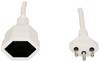 Max Hauri 126802 Strom Verlängerungskabel Weiß 10 m H05VV-F 3G 1 mm²