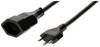 Max Hauri 114419 Strom Verlängerungskabel Schwarz 10 m H05VV-F 3G 1 mm²