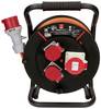 Max Hauri 166959 Kabeltrommel 30 m Orange T25 Steckdose 16 A 5polig, CEE-Steckdose 16 A 5polig