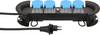 Construct-Line 168659 Steckdosenleiste Schwarz, Grau, Hellblau CH-Stecker 1 St.