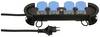 Construct-Line 166961 Steckdosenleiste Schwarz, Grau, Hellblau CH-Stecker 1 St.