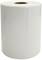 Weiße Papierrolle, zylindrisch, für Etikettendrucker.