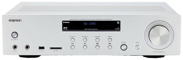 Aiwa AMU-120BTSL Stereo-Verstärker 2 x 60 W Silber Bluetooth®
