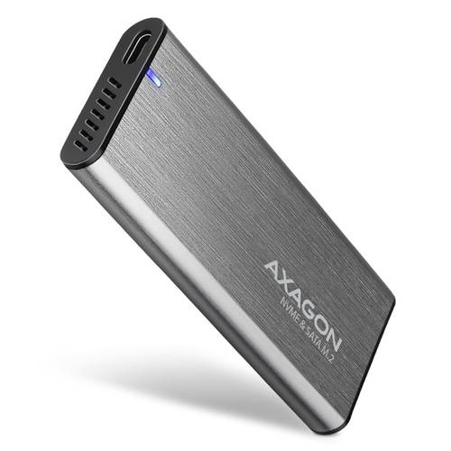 AXAGON EEM2-SG2 RAW BOX M.2 SSD-Gehäuse USB-C® (USB 3.2 Gen 2) 10 GBit/s M.2 PCIe NVMe 2242, 2260, 2280 EEM2-SG2