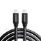 Zwei USB-C-Kabel mit geflochtener Ummantelung und dem Aufdruck 'AXAGON' auf den Steckergehäusen.