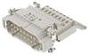 HARTING Han 16ES Anschlussverteiler Stifteinsatz (M) ""links"" Käfigzugfederanschluss, 16-polig+PE 500V, 16A - 1 Stück