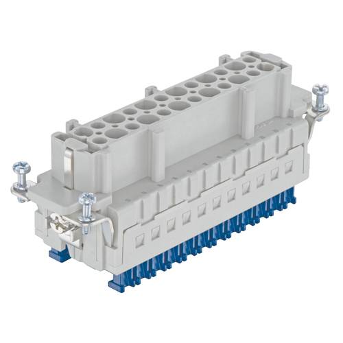 09330242748 HARTING Han 24ES Press Buchseneinsatz (F) Käfigzugfederanschluss Press, 24-polig+PE 500V, 16A - 1Stück