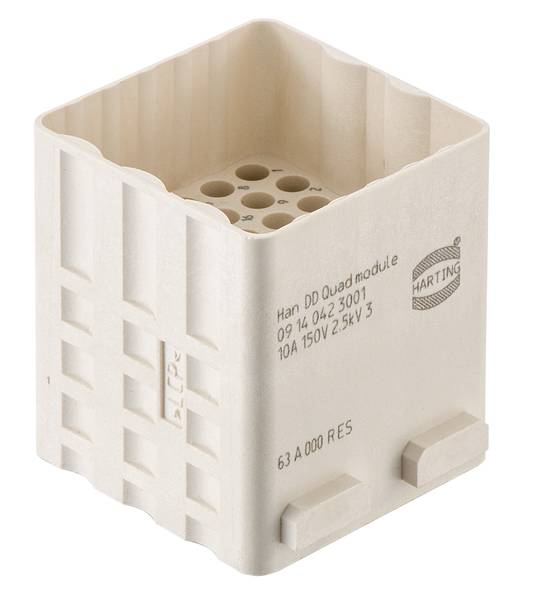 HARTING Han DD Quad Modul Stifteinsatz (M) Crimpanschluss, 42-polig 150V, 10A - 1 Stück
