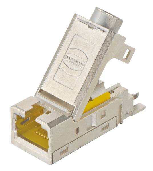 09145451120 HARTING Han RJ45 Kabelbuchse Cat.5 Buchseneinsatz (F) Schneidklemmanschluss (IDC-Kontakte), 4-polig 50V, 1A