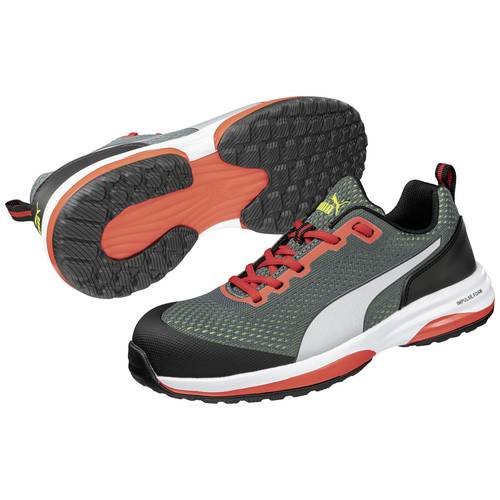 PUMA Speed Green Low 644500642000046 ESD Sicherheitshalbschuh S1P Schuhgröße (EU): 46 Grau, Rot, Weiß 1 Paar