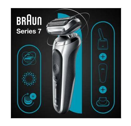 Braun Series 7 - 71-S7200cc 143363 Folienrasierer Silber-5
