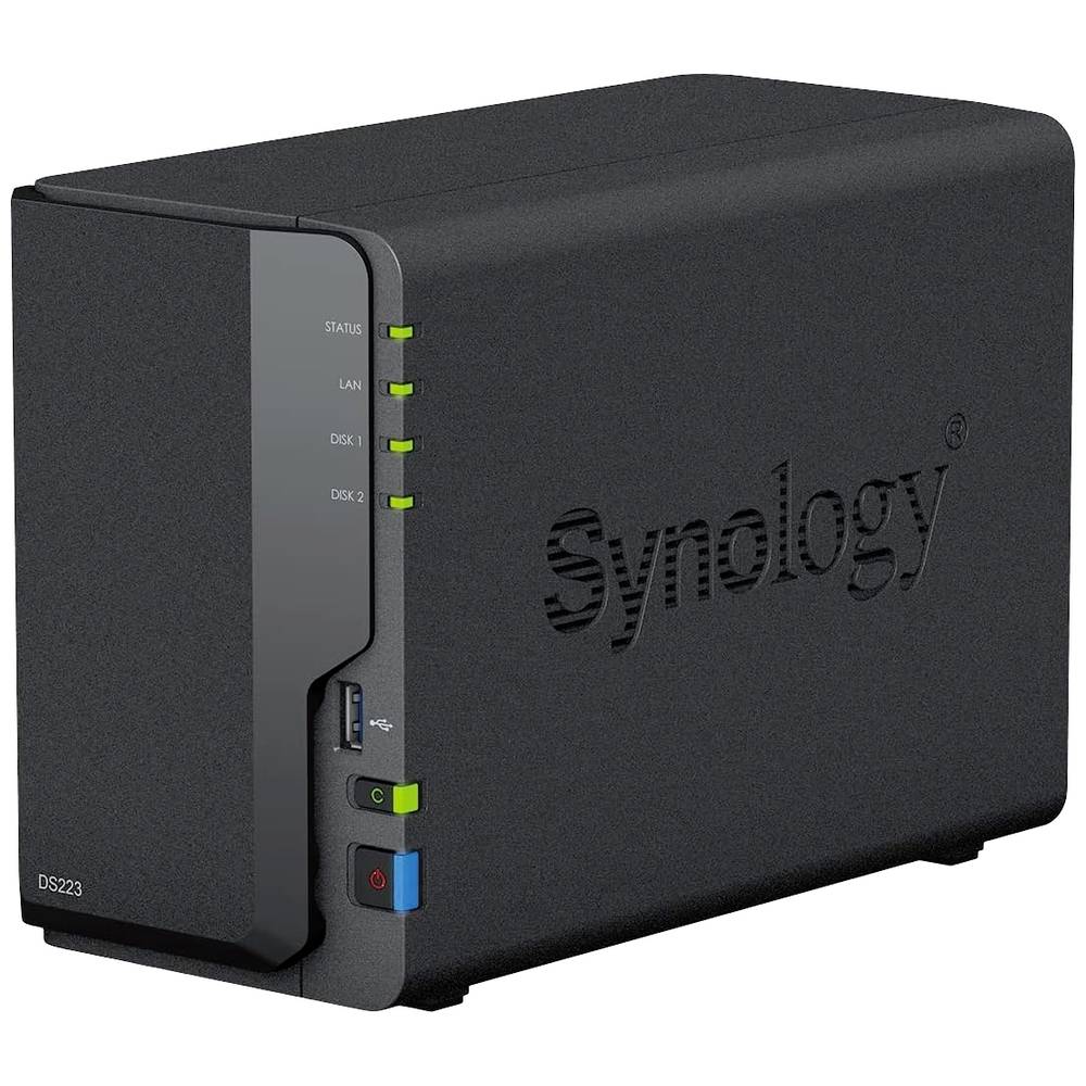 Synology DS223-6TB-BC DS223-6TB-BC NAS-server 6 TB Refurbished (zeer goede staat) Ontwaken bij LAN-/WAN-verbinding, Aan/uit-schakelaar