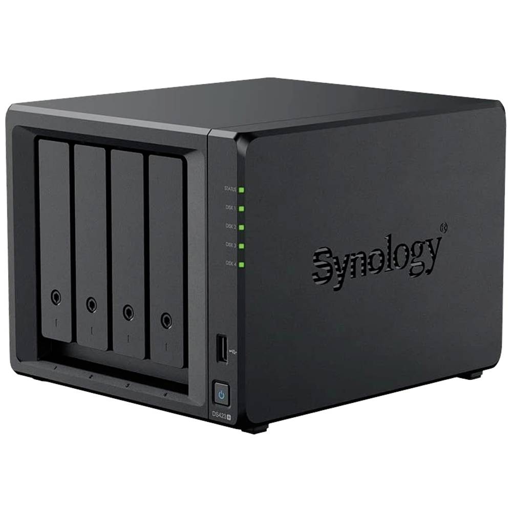 Synology DS423+-12TB-FR DS423+-12TB-FR NAS-server 12 TB Refurbished (goede staat) Ontwaken bij LAN-/WAN-verbinding, Aan/uit-schakelaar