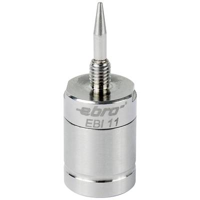 '{Bild eines metallischen Temperatur-Datenloggers namens EBI 11 von ebro. Der Logger hat eine Spitze und wird zur Messung eingesetzt.}'