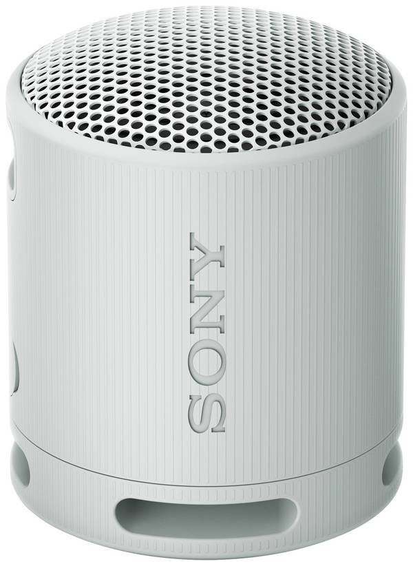 Sony SRSXB100H.CE7 Bluetooth® Lautsprecher Freisprechfunktion, spritzwassergeschützt Hellgrau