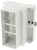 Hammond Electronics 1597DIN6MDH68 Hutschienen-Gehäuse offen 90 x 73 x 106 PPO Lichtgrau 1 St.