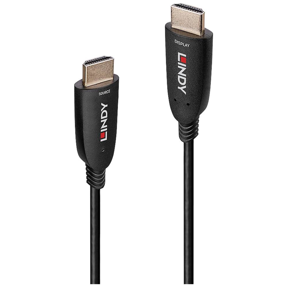 LINDY HDMI Aansluitkabel HDMI-A stekker 40.00 m Zwart 38514 HDMI-kabel