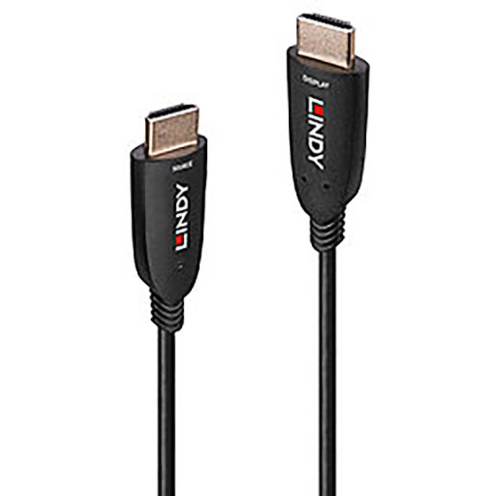 LINDY HDMI Aansluitkabel HDMI-A stekker 50.00 m Zwart 38515 HDMI-kabel