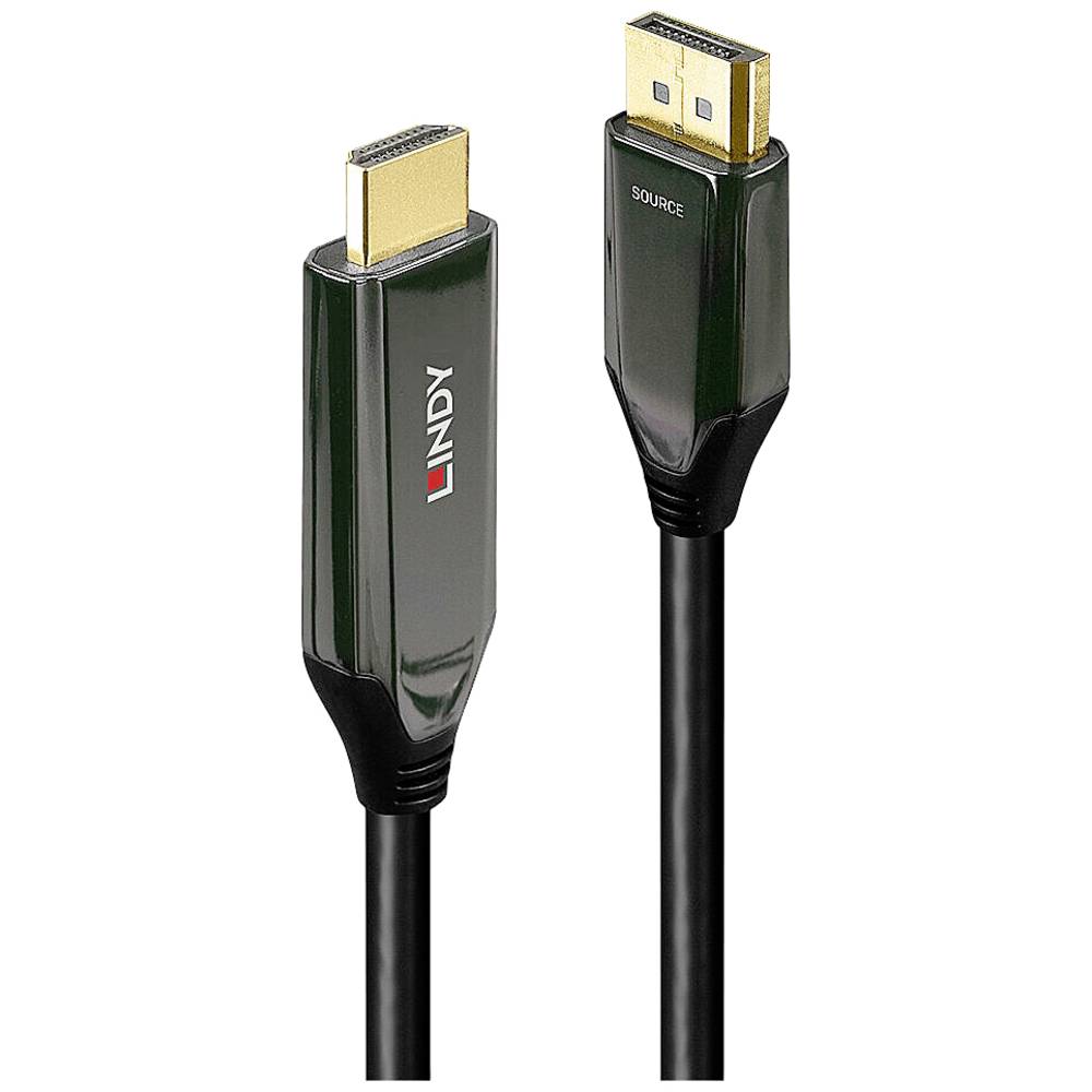 LINDY DisplayPort-HDMI Adapterkabel DisplayPort stekker, HDMI-A stekker 2.00 m Zwart 40931 DisplayPo