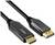 HDMI- und DisplayPort-Kabel von LINDY. Das HDMI-Ende ist schwarz mit einem goldfarbenen Anschluss und einer Aufschrift 'SOURCE'.