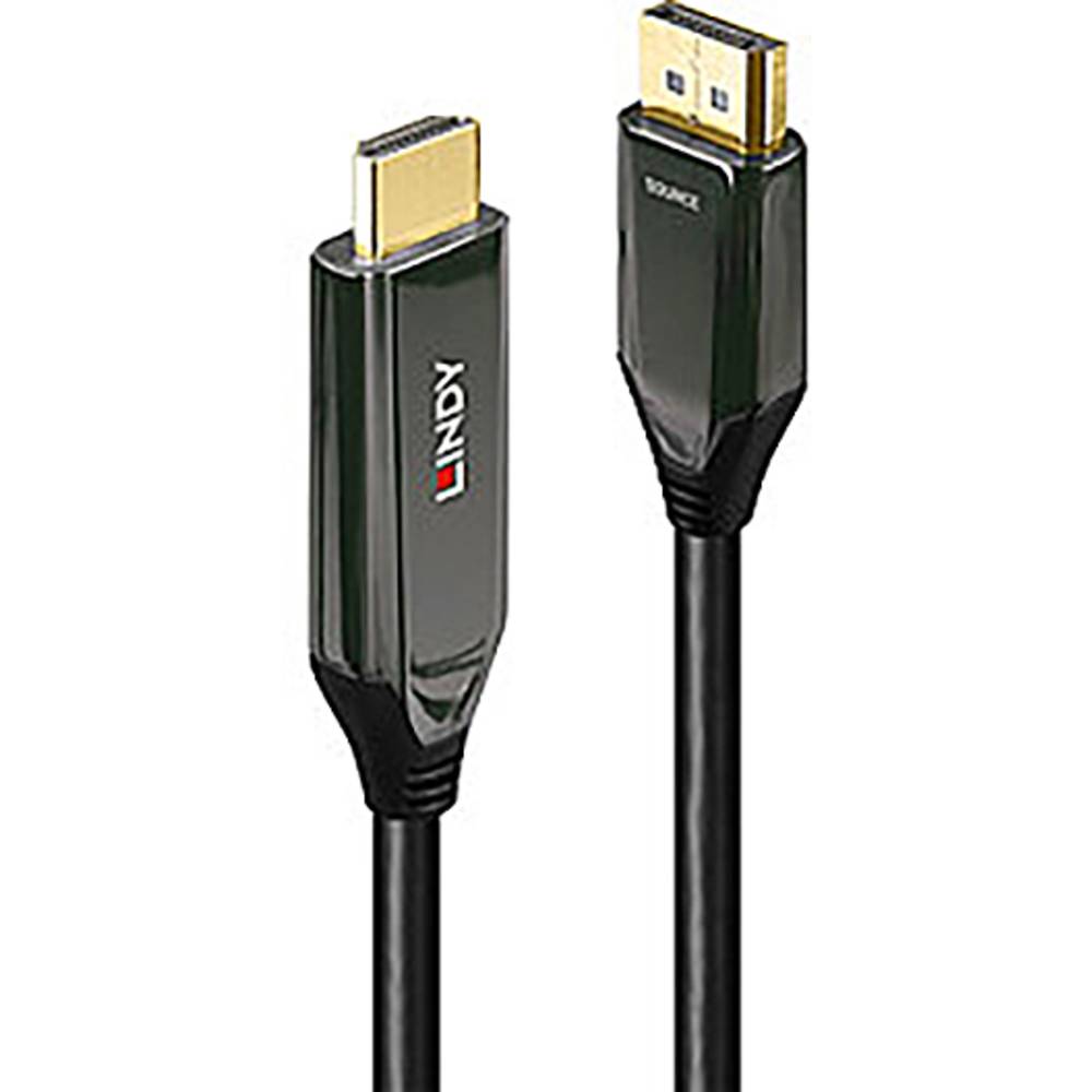 LINDY DisplayPort-HDMI Adapterkabel DisplayPort stekker, HDMI-A stekker 3.00 m Zwart 40932 DisplayPo
