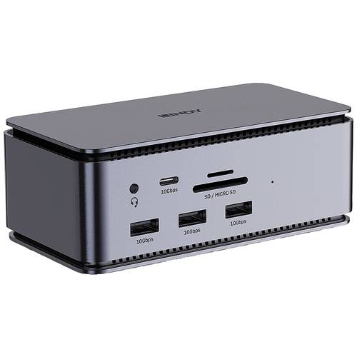 Thumbnail - LINDY USB-C® Dockingstation DST-Pro USB4 Passend für Marke Dockingstations: Universal integrierter Kartenleser, USB-C® P...