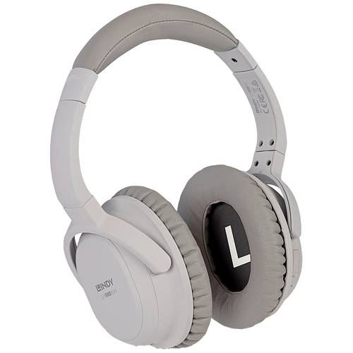 LINDY LH500XW Over Ear Kopfhörer Bluetooth® Stereo Grau Noise Cancelling HiFi