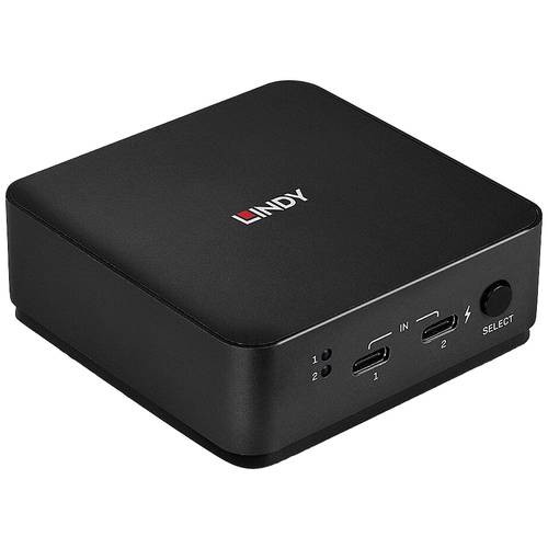 LINDY 2 Port Typ C, Dual HDMI 4K60 KVM Switch 2 Port KVM-Matrix-Switch 3840 x 2160 Pixel