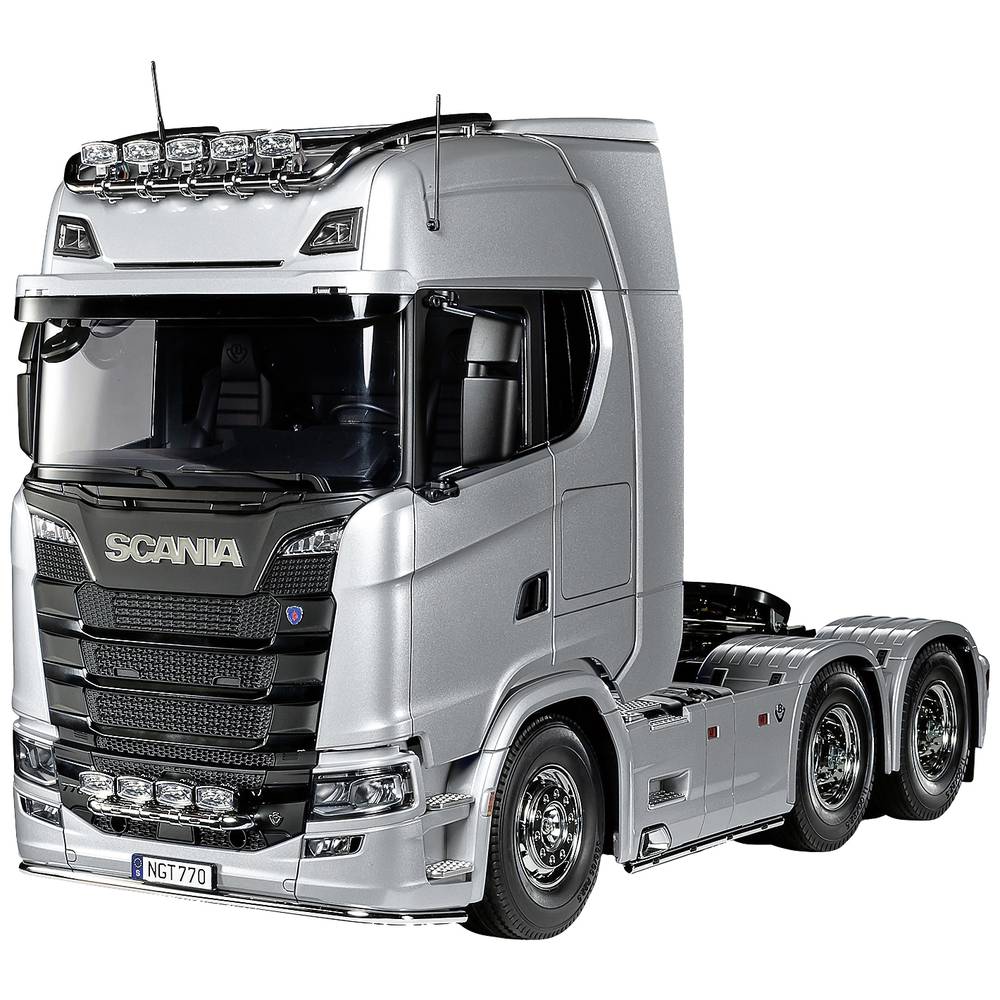 1:14 Tamiya 56373 RC Scania S770 V8 Truck 6X4 - Pre-painted Silver edition RC Plastic Modelbouwpakket