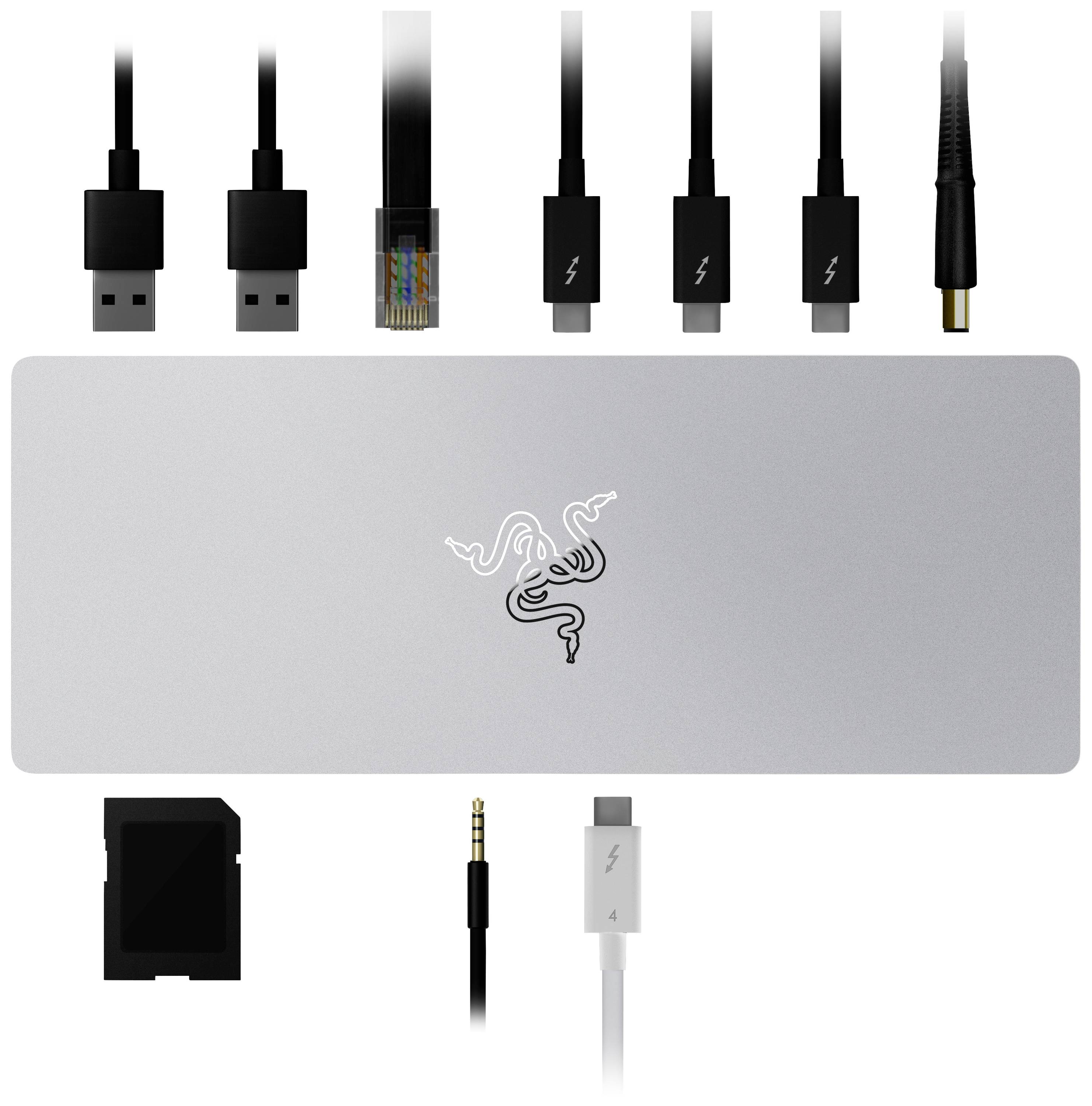 RAZER Thunderbolt™ 4 Dockingstation Thunderbolt 4 Dock Mercury Passend für Marke Dockingstations: Universal integrierter