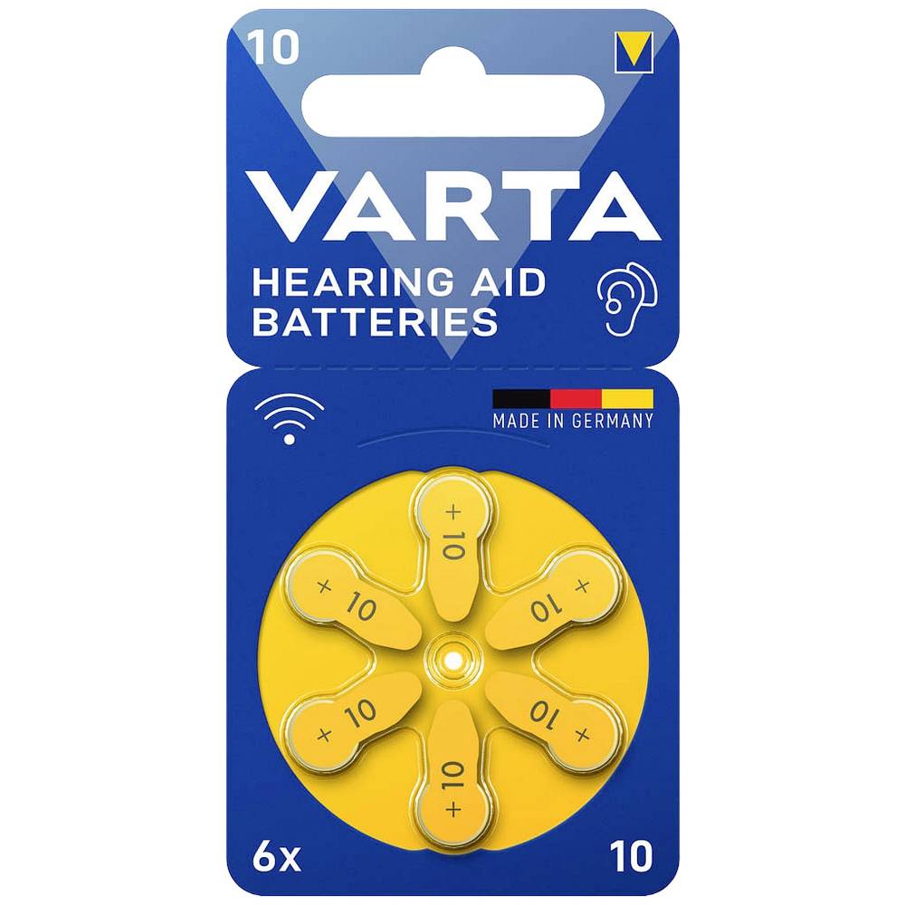Varta Hearing Aid PR70 ZA10 Knoopcel Zink-lucht 1.4 V 6 stuk(s)