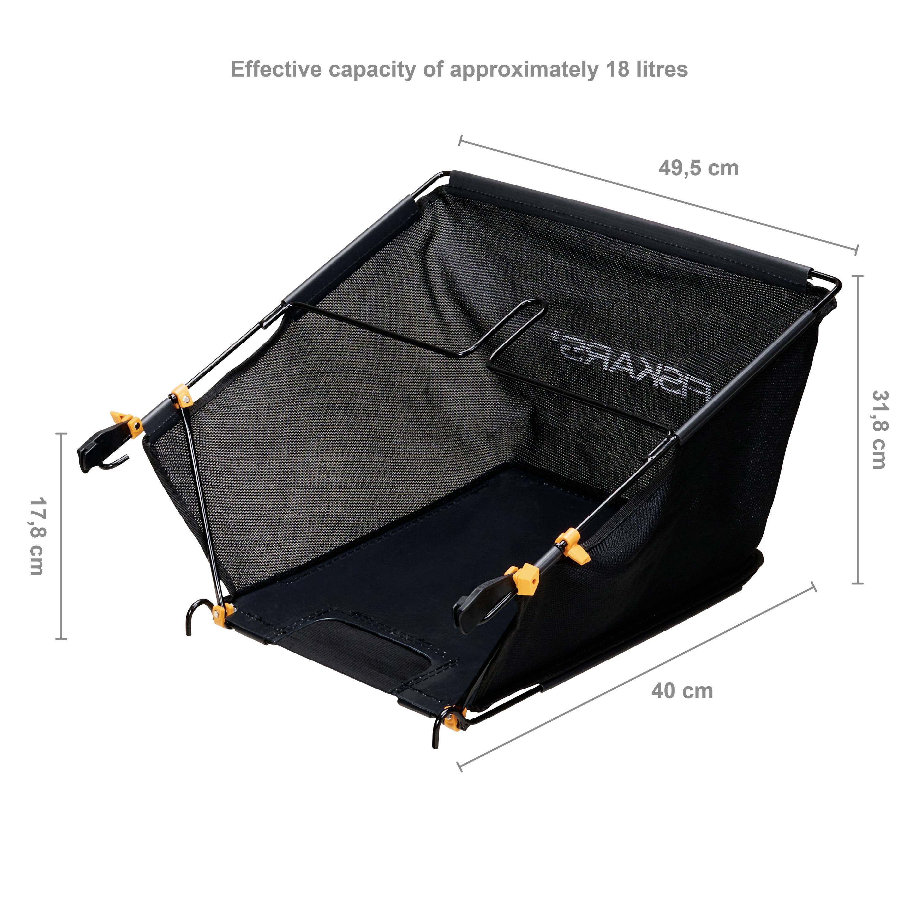 Fiskars 113883, Rasenmähergrassauffang, Fiskars, Schwarz, Polyester, 550 mm-2