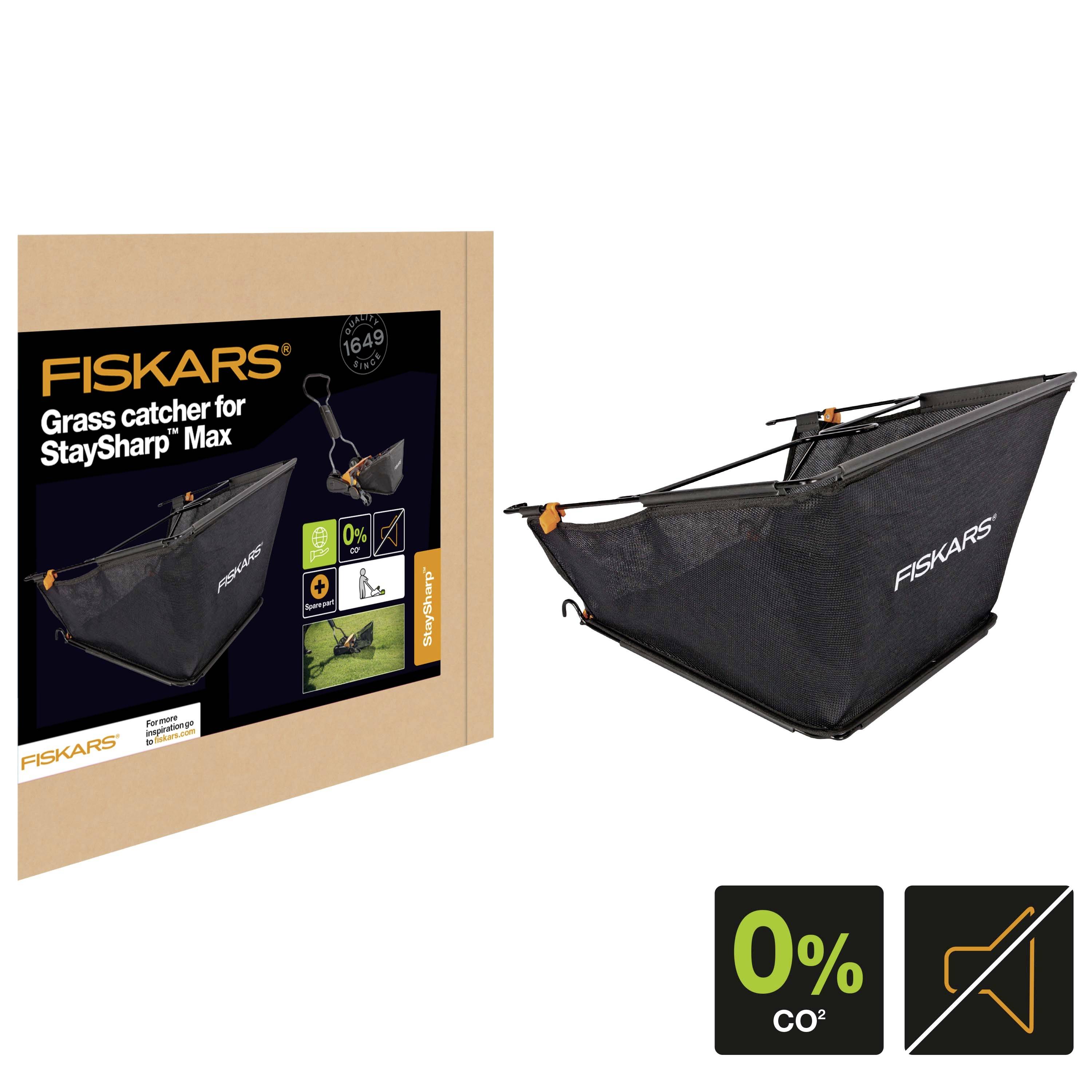 Fiskars 113883, Rasenmähergrassauffang, Fiskars, Schwarz, Polyester, 550 mm-3