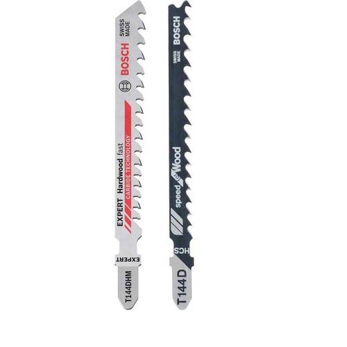 Stichsägeblatt-Set: T 144 D + 1 EXPERT Hardwood Fast T 144 DHM , 25-tlg. Bosch Accessories 2608665202
